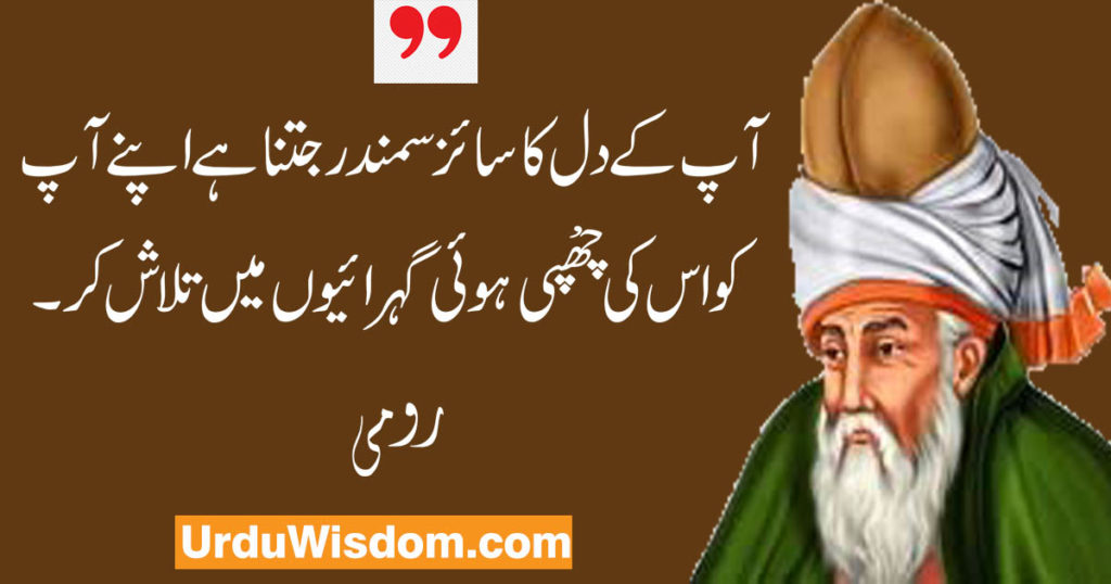 Rumi Quotes in Urdu رومی کے وہ افکار جو آپ کی زندگی بدل دیں 14 rumi quotes in urdu