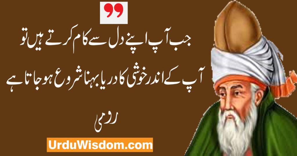 Rumi Quotes in Urdu رومی کے وہ افکار جو آپ کی زندگی بدل دیں 6 rumi quotes in urdu