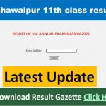 BISE Bahawalpur 11th class result 2021 1