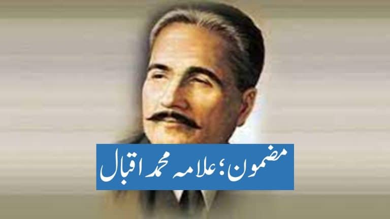 Allama Iqbal Essay in Urdu | علامہ اقبال پر مضمون 1