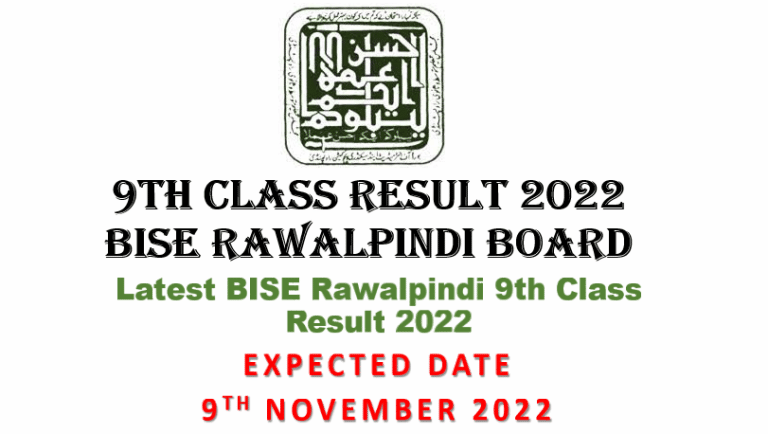 9th Class Result 2022 BISE Rawalpindi Board