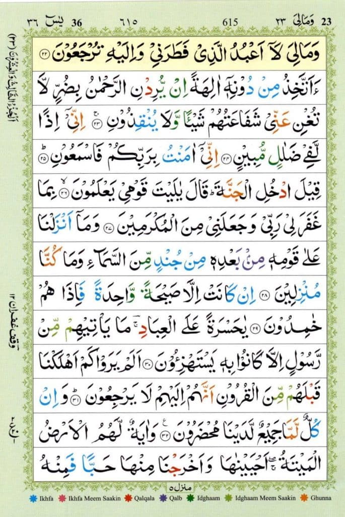 Surah Yaseen Read Online