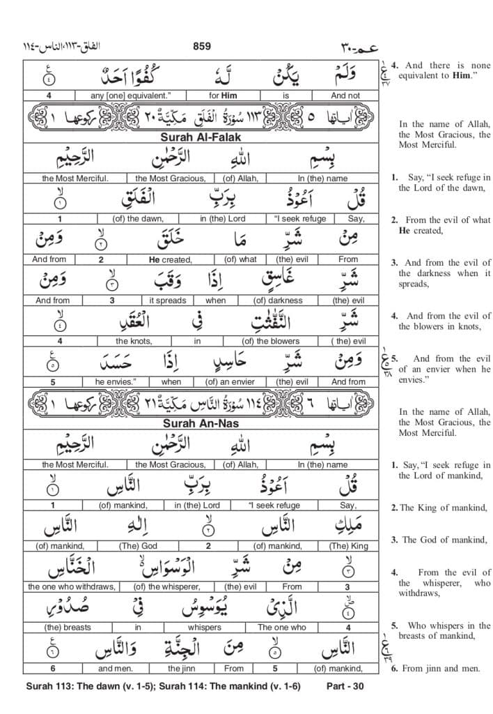 Surah Ikhlas in English