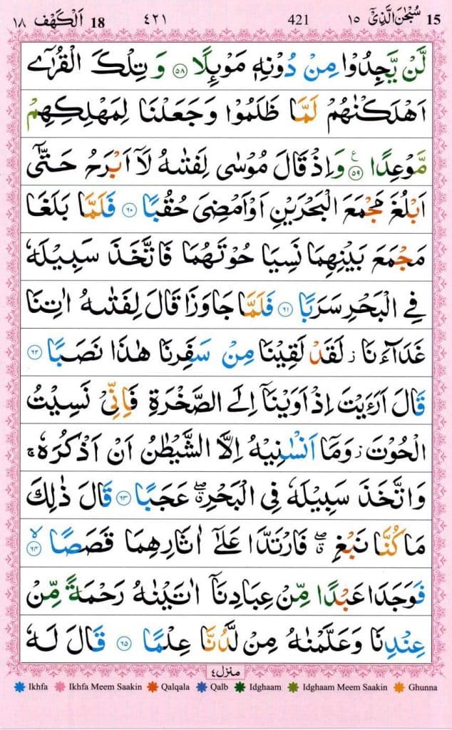 Surah kahf in arabic