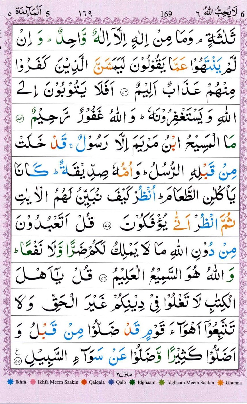 Surah Al Maidah in English