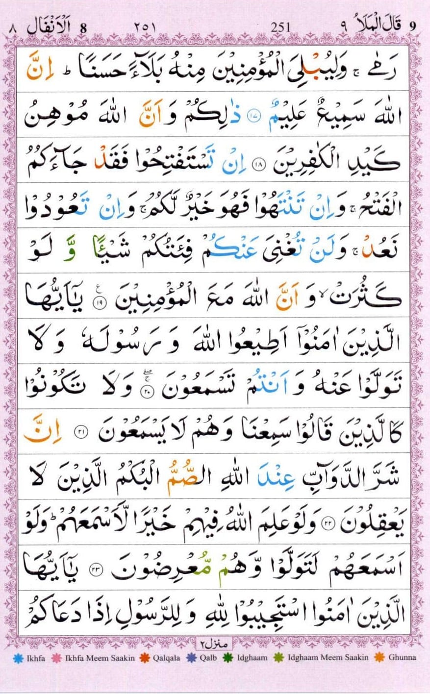 Surah Anfal Read Online