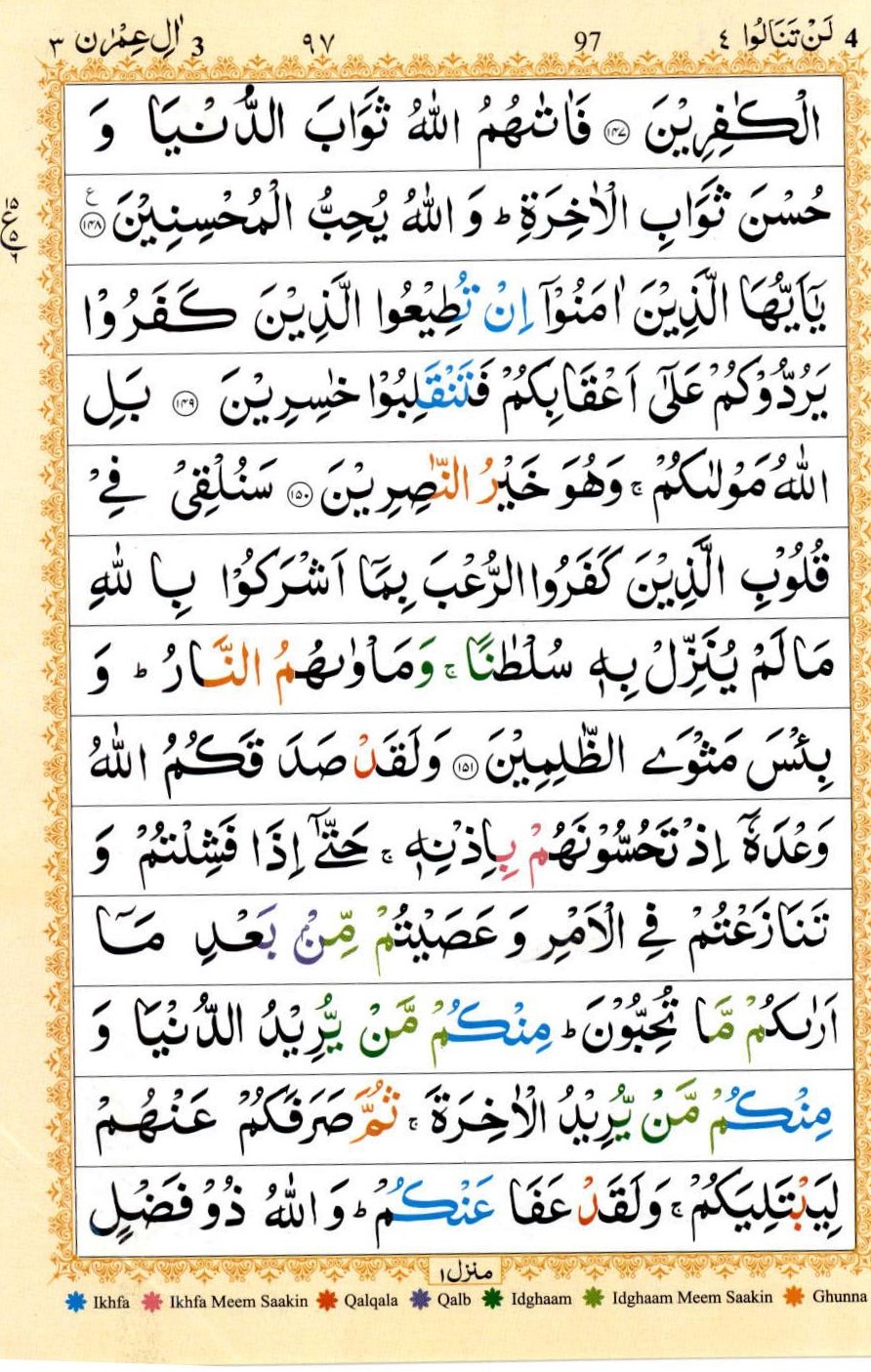 Surah Al Imran Benefits