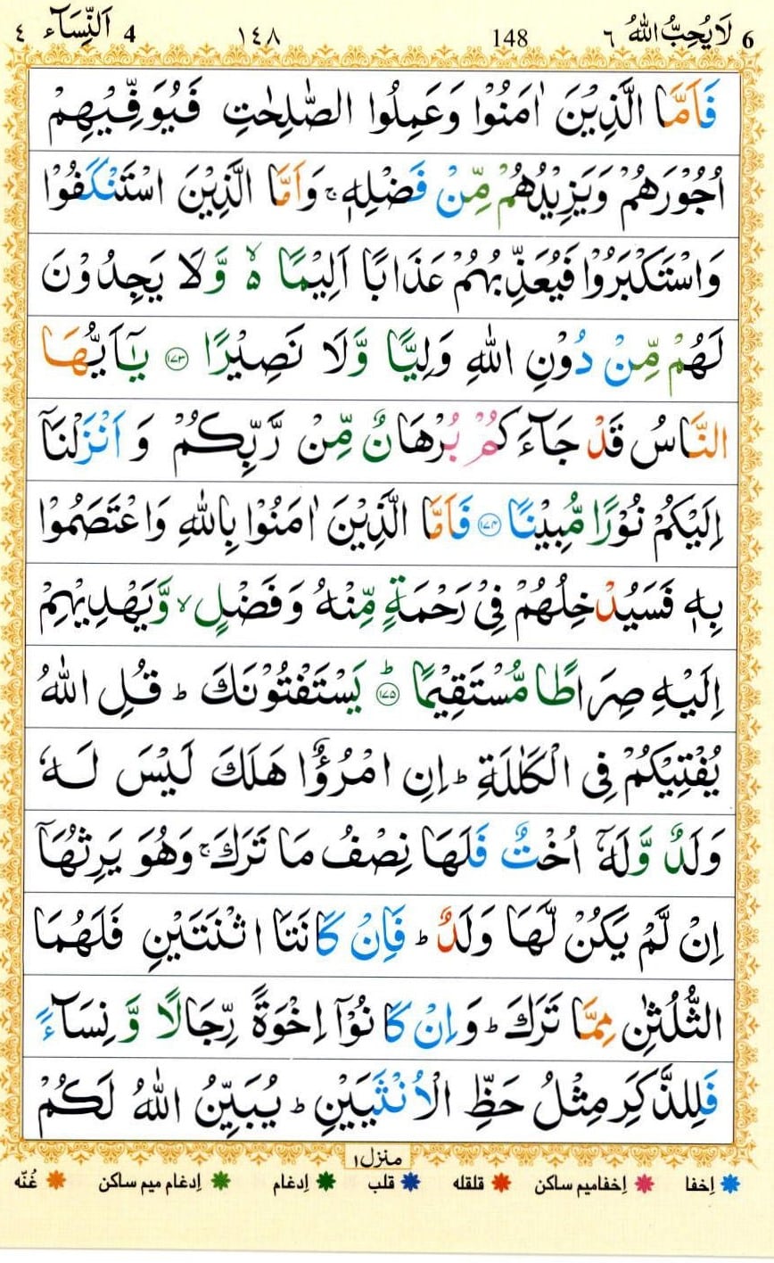 Surah Nisa Transliteration