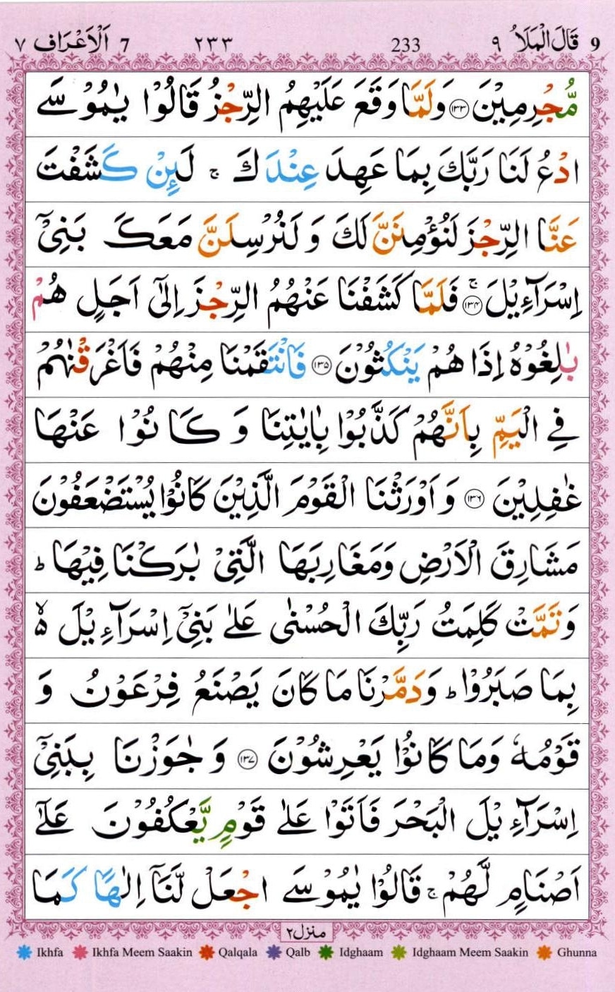 Surah Al Araf With Translation