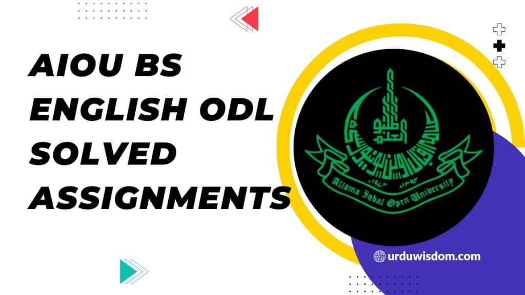 AIOU solved assignment pdf BS English ODL