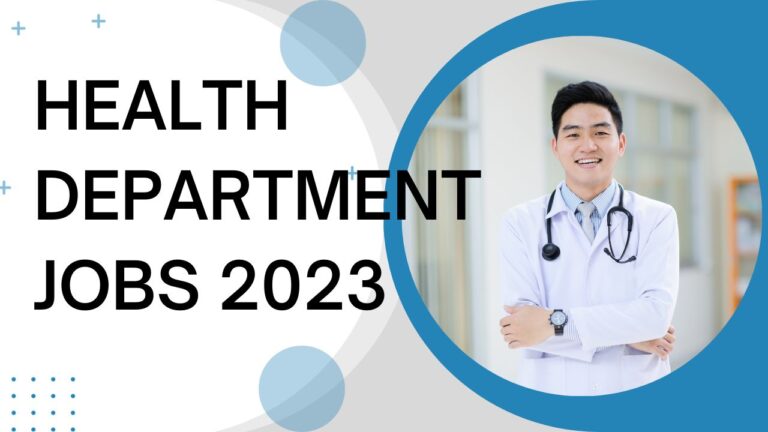 Health Jobs: Health Department Jobs 2023 2